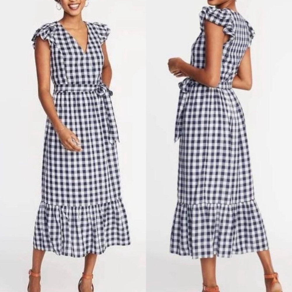 Old navy gingham dress 100% cotton